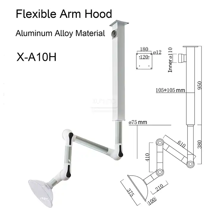 Fume Extractor Arm Aluminum Alloy